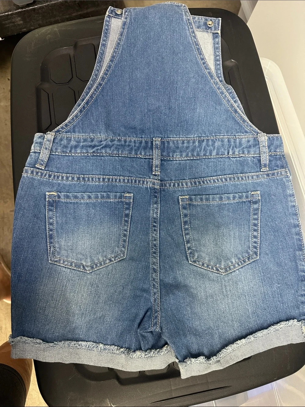 The Children's Place Blue Denim Short Overalls